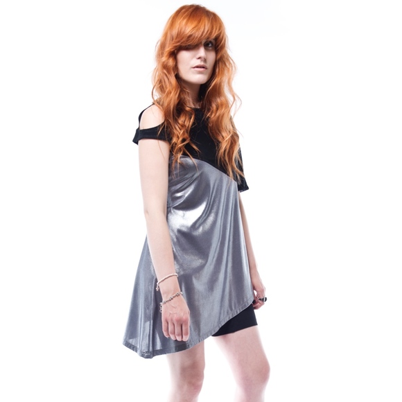 Metallic jersey tunic - Picture 2 of 2